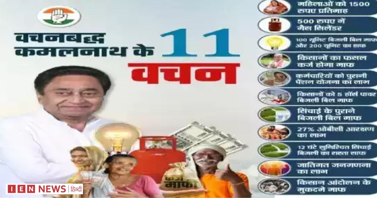 बोले-कमलनाथ ने मप्र की जनता को दी 11 बड़ी गारंटी