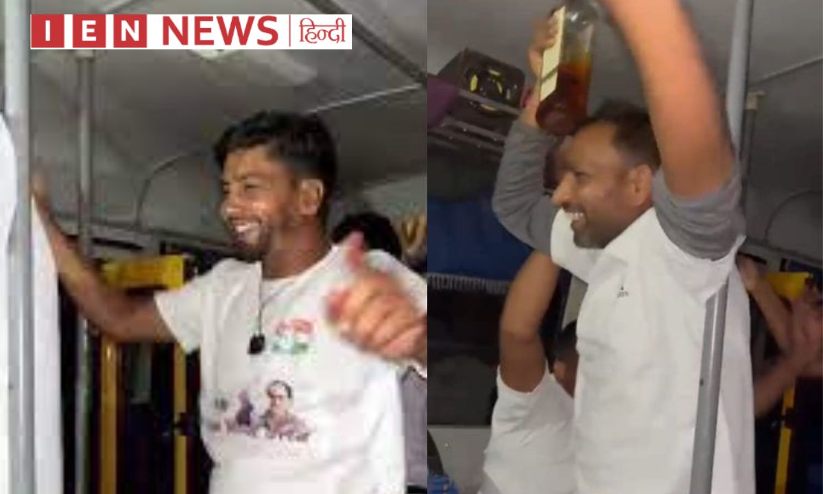 बस में शराब की बोतल लेकर डांस, राजीव युवा मितान क्लब के कार्यकर्ताओ का वीडियो वायरल