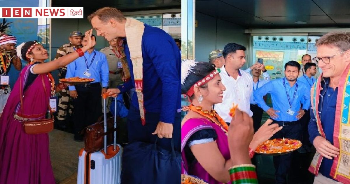 जी-20 बैठक में शामिल होने रायपुर पहुंचे विदेशी मेहमानों का स्वागत