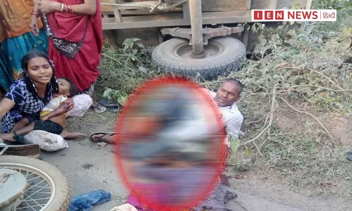 ट्रैक्टर और बाइक की टक्कर, महिला की दर्दनाक मौत